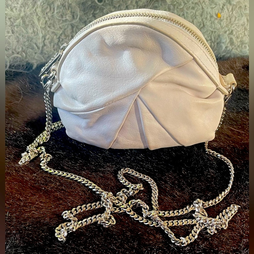 White lamb skin Kooba purse